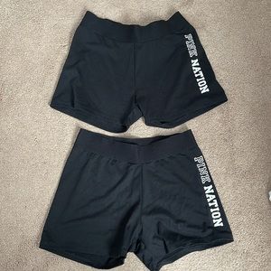 Victoria Secret Pink Nation Ultimate Yoga Shorts Women's Black Bike Small EUC